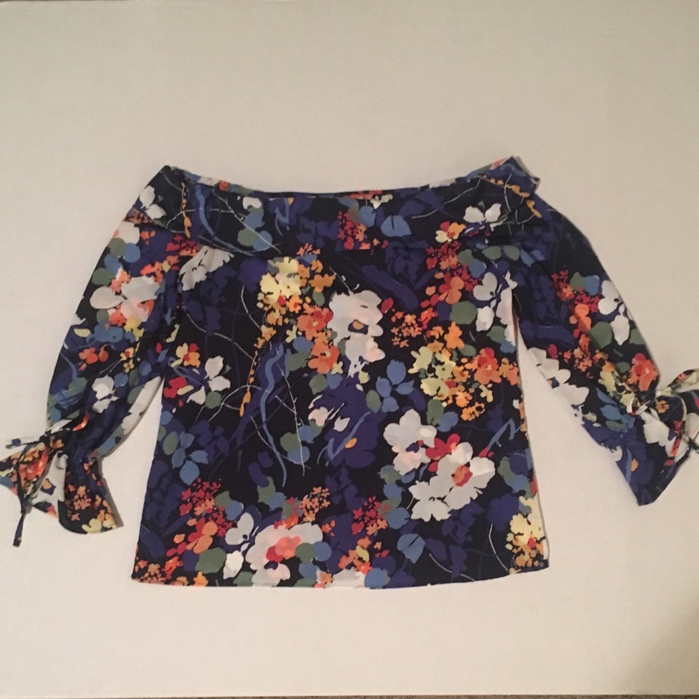 NWOT Banana Republic Floral Off The Shoulder XS